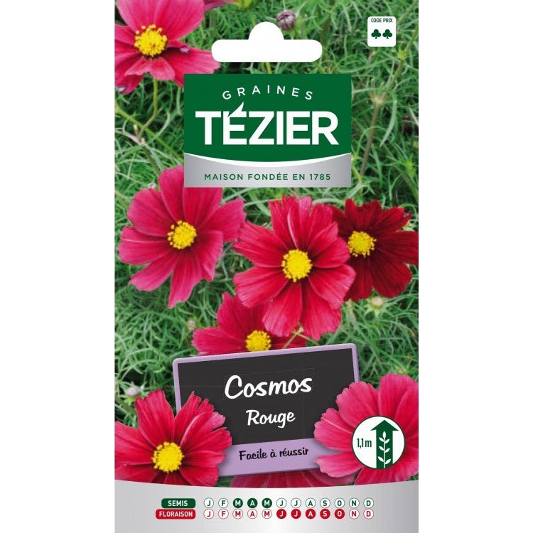 Tezier - Cosmos Rouge -- Fleurs annuelles | Leroy Merlin