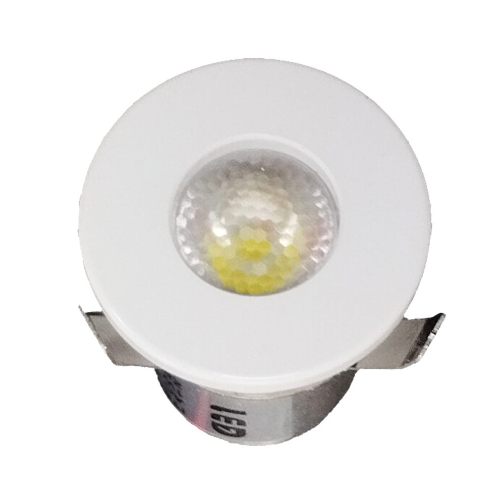 Luz LED empotrable de 12 V, 1 W, IP65, mini foco LED de 0.984 in, kit de  iluminación de techo al aire libre, paquete de 6 (color blanco cálido