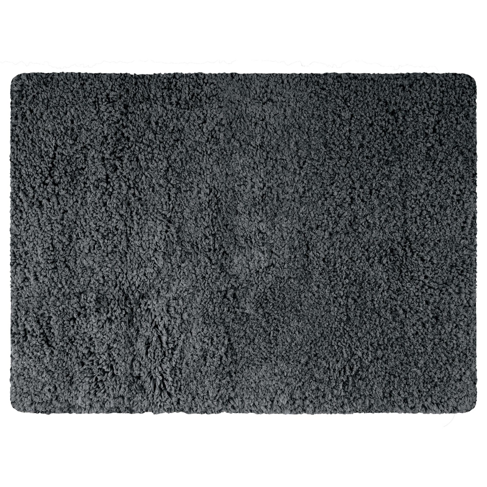 Tappetino Da Bagno Spirella Gobi In Microfibra, 55x65 Cm, Azzurro, Antiscivolo, Scendidoccia, Morbido E Assorbente