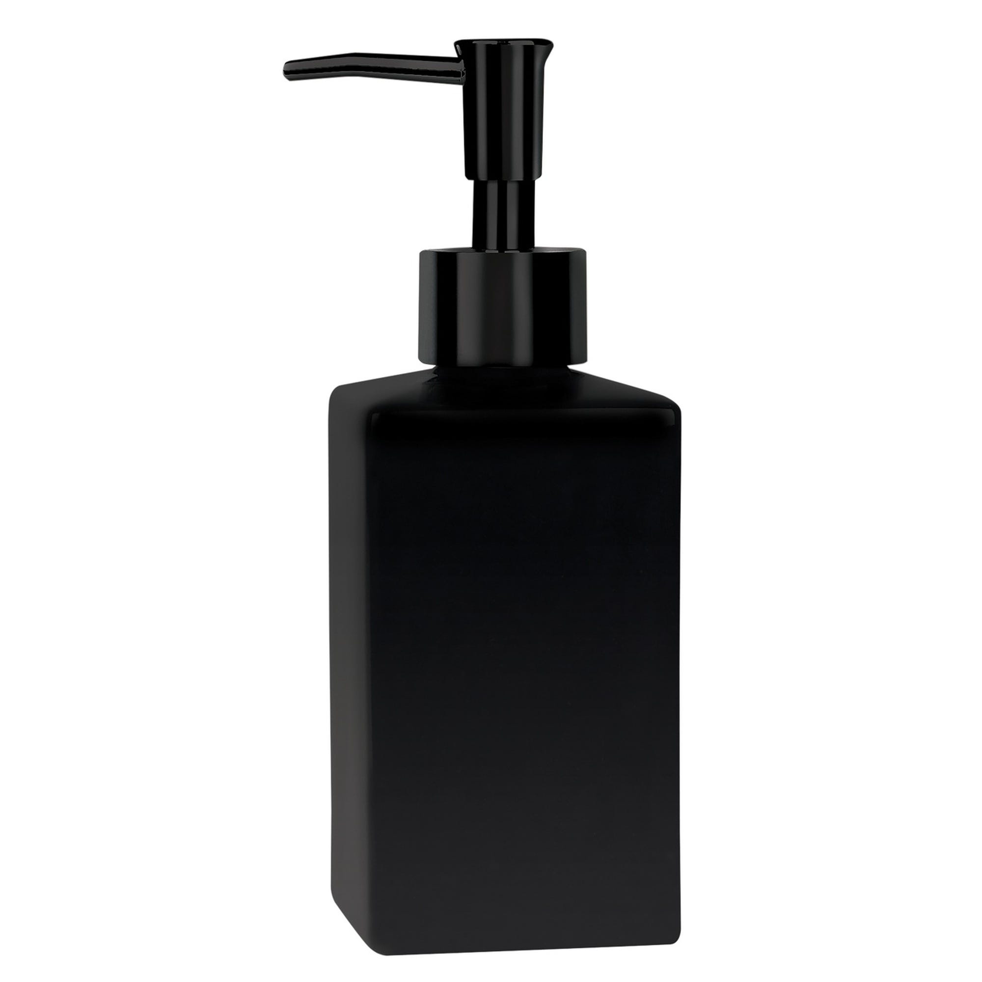 Dosificador jabón pared serie argos negro