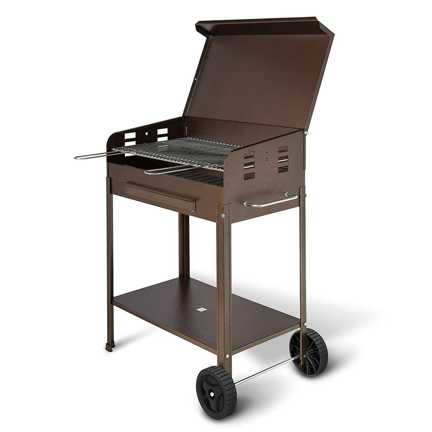 Barbecue artigianale tipo pesante 70x40cm POLIFEMO - peso 26kg - con  coperchio Artigianferro made in Italy