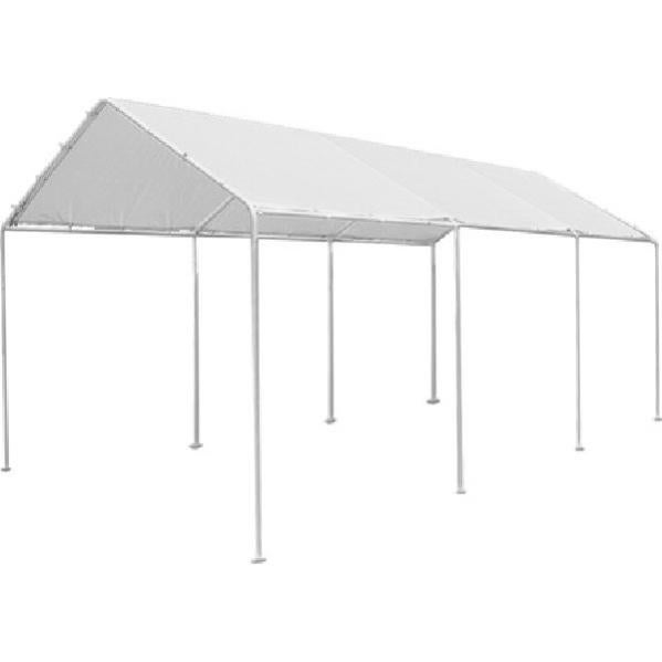 DecHome CARPARKSINGLE Gazebo Giardino 6x3 mt in Acciaio Copertura Top