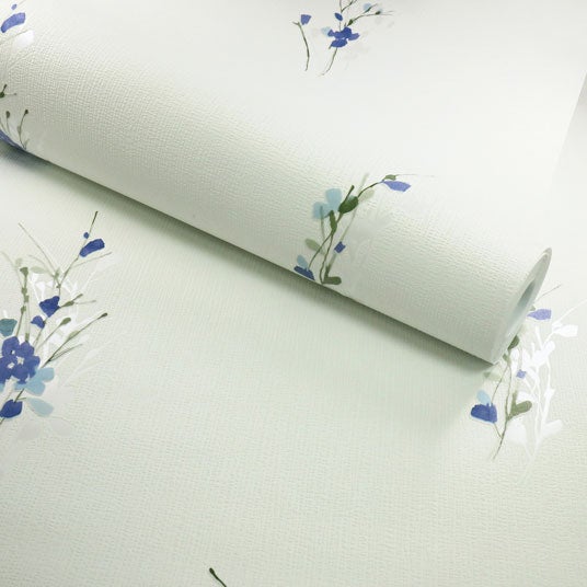 Papier peint vinyle expansé sur intissé fleur bulle gris plomb 53
