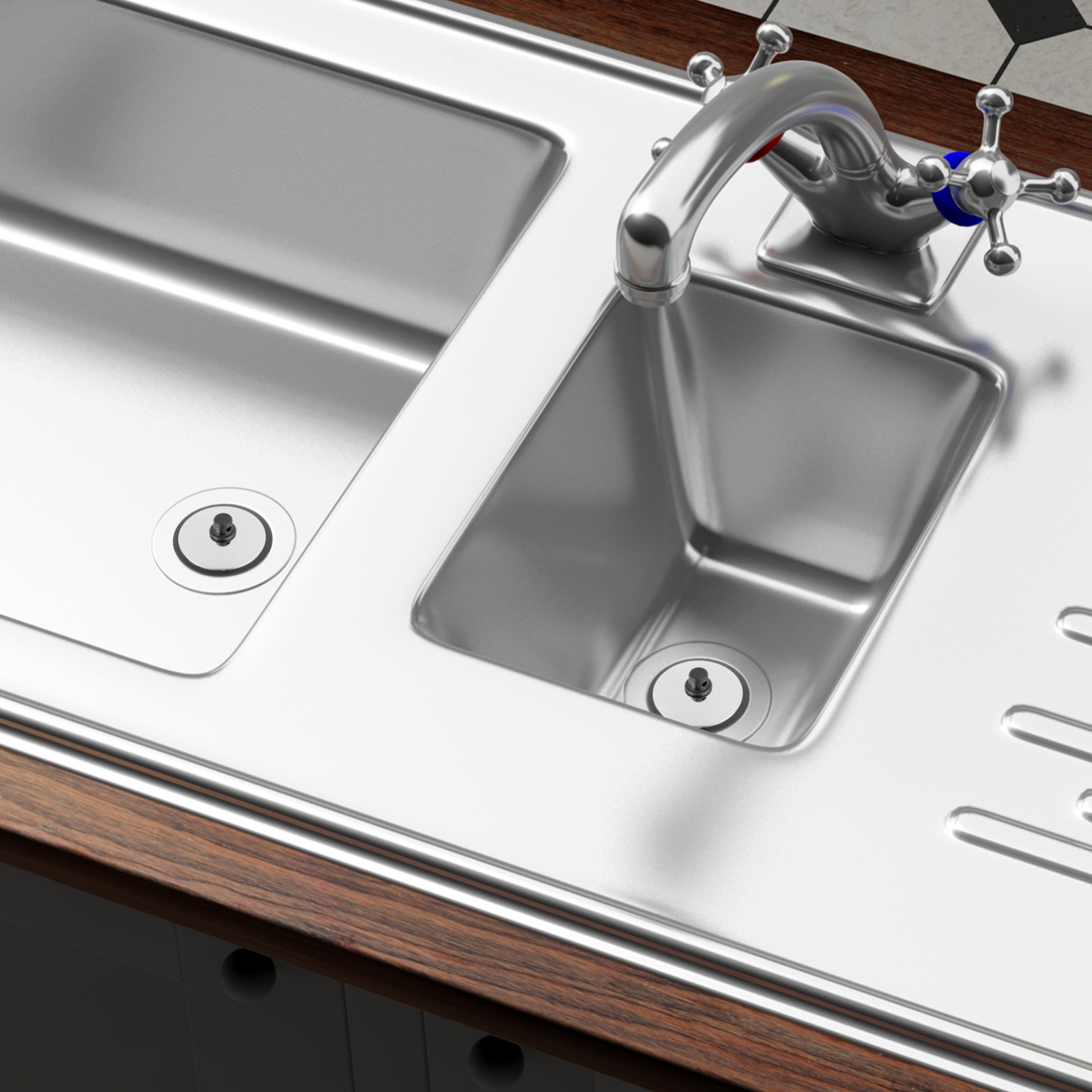 Bouchon en caoutchouc pour robinets de cuisine ou d'évier de 42 mm - 3