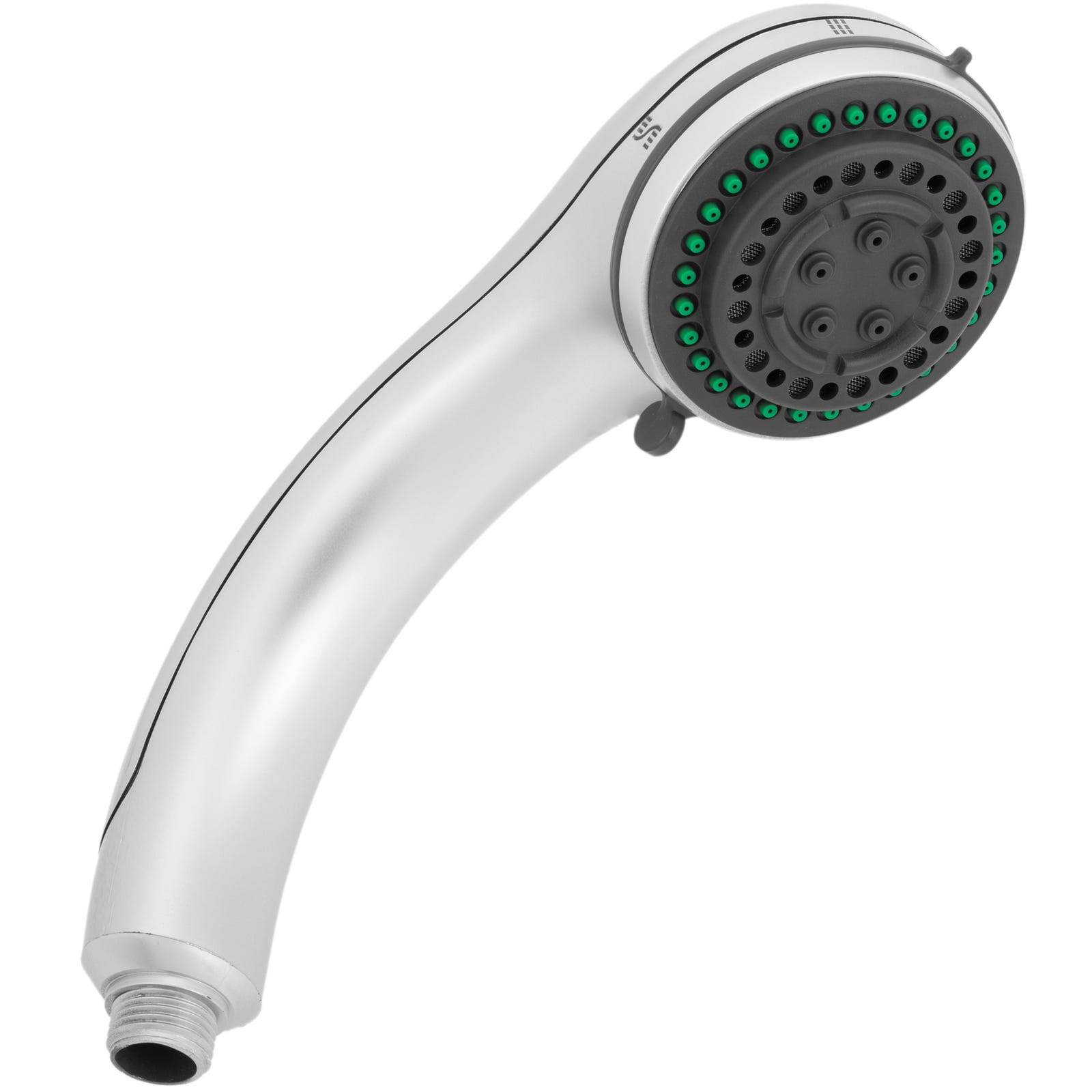 Alcachofa móvil para ducha cromado con sistema antical, ahorro de agua y 5  funciones