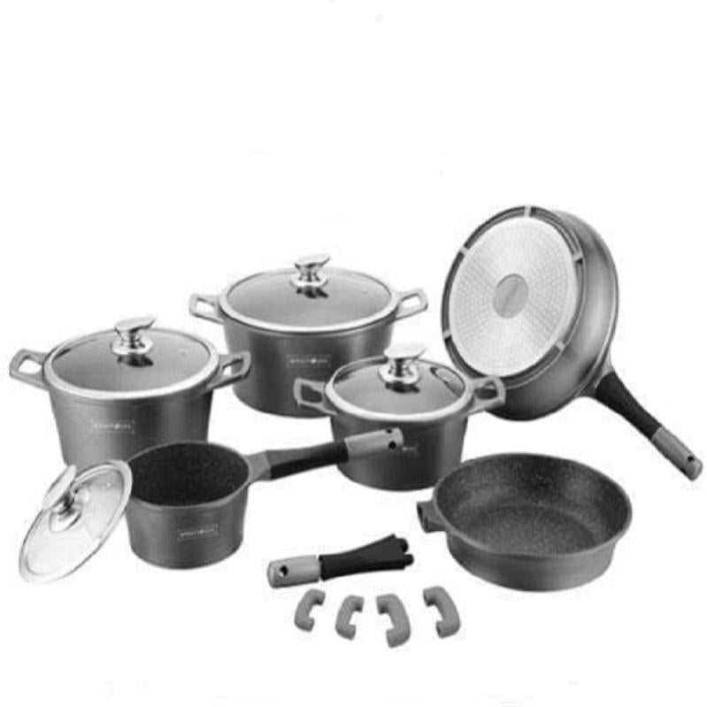 Batteria Di Pentole Royalty Line 15 Pezzi - Pietra Lavica, Antiaderente, Per Tutti I Piani Cottura - Foto 8