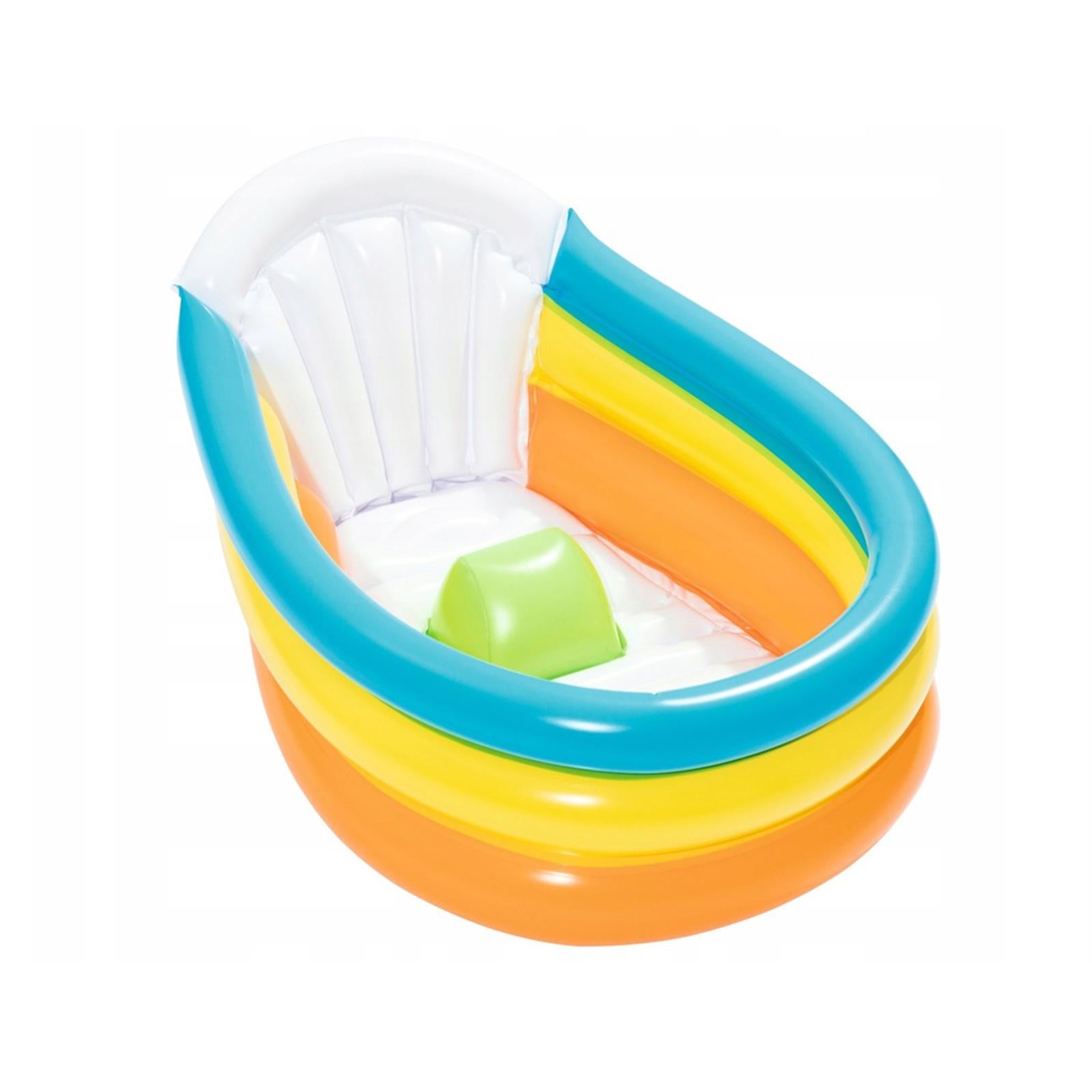 Bañera Piscina Hinchable Autoportante Infantil Bestway 76X48X33 Cm Termómetro Y Tope En La Base Diseño Squeaky Clean