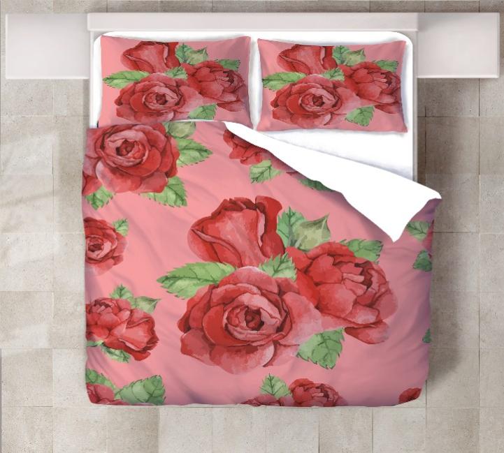 Housse de couette Rose 1 - 200 X 250 cm - Homemania | Leroy Merlin