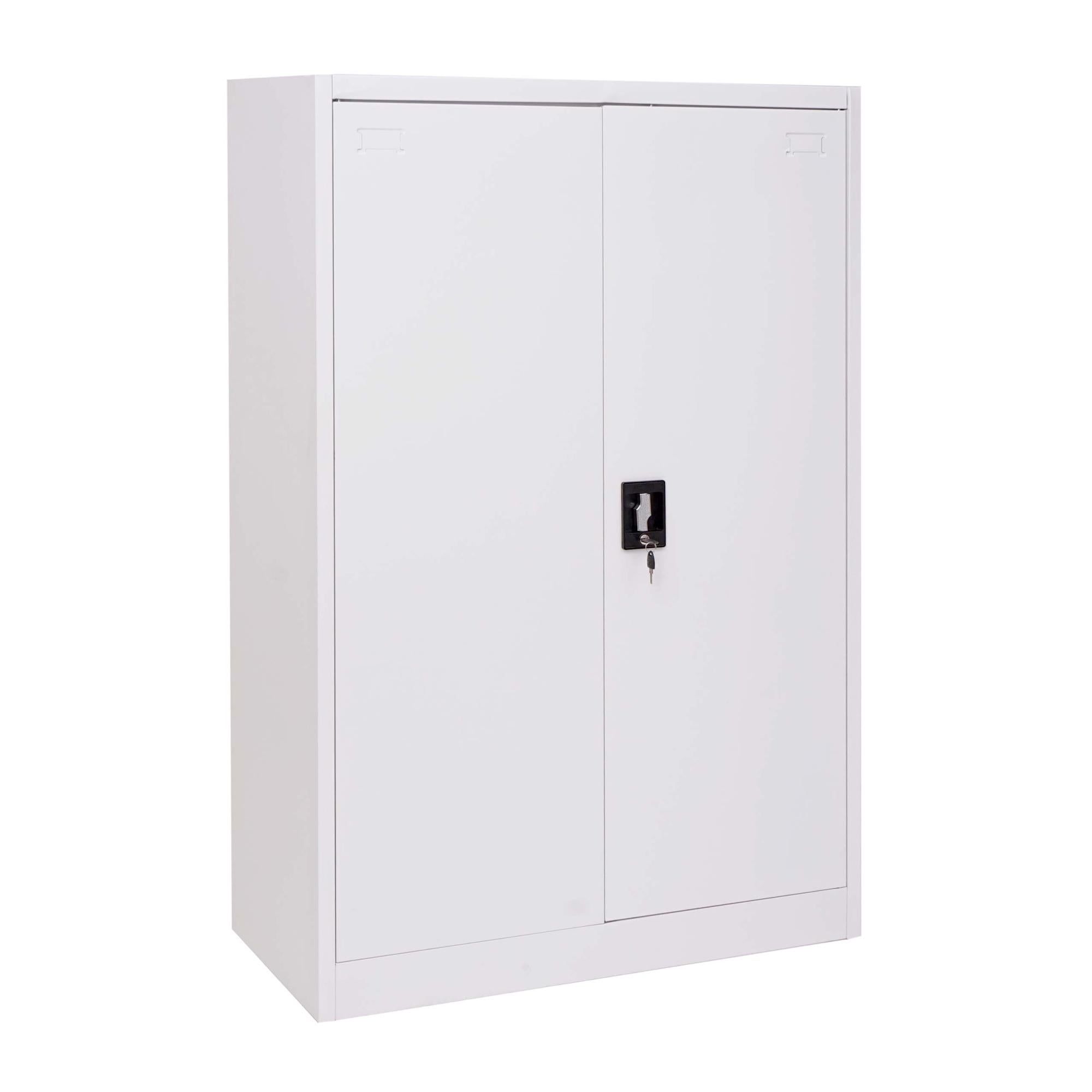 Armadio da ufficio archivio faldoni HWC-H17 2 ante 3 ripiani acciaio  40x90x140cm bianco | Leroy Merlin