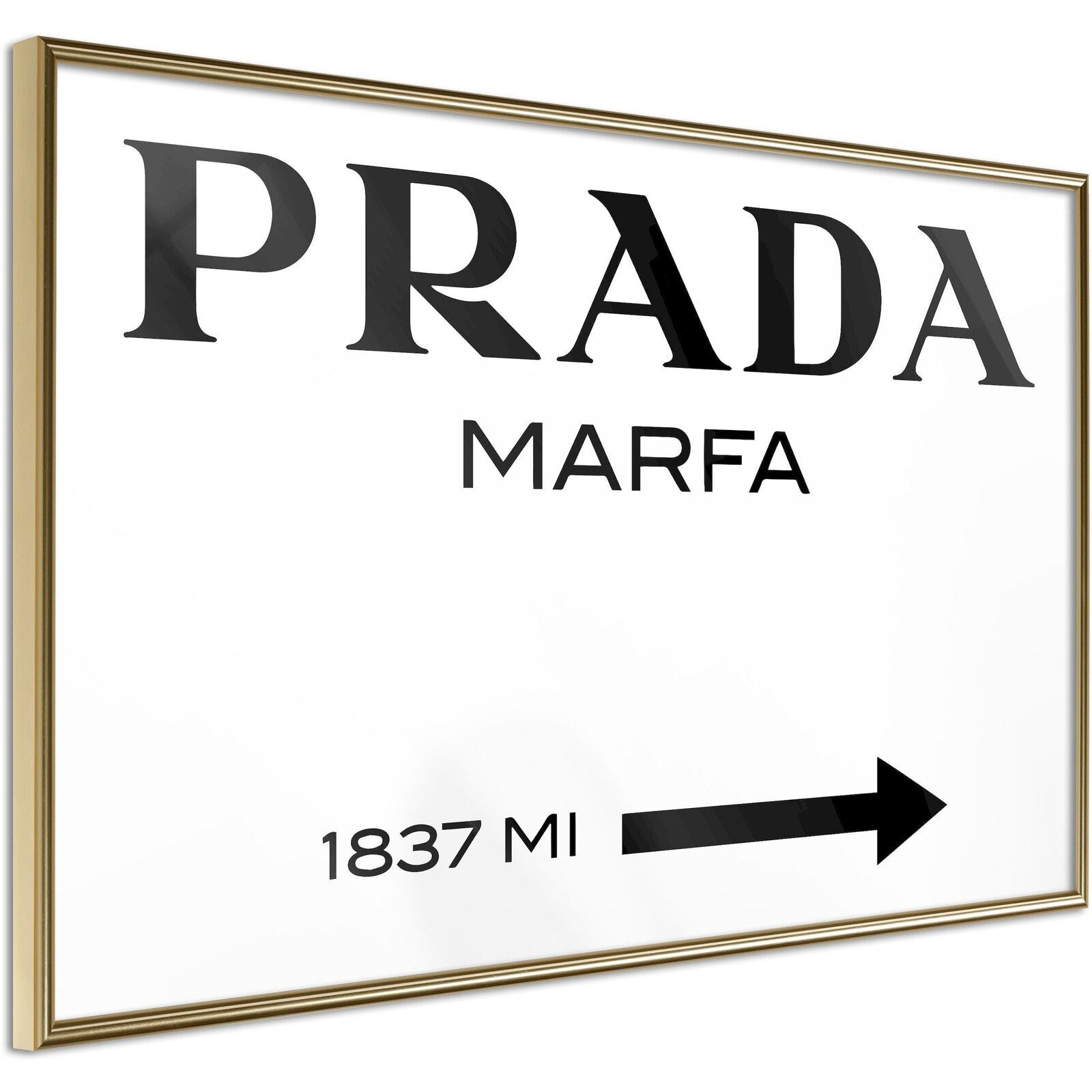 Tableau cadre Prada - 60 x 40 cm