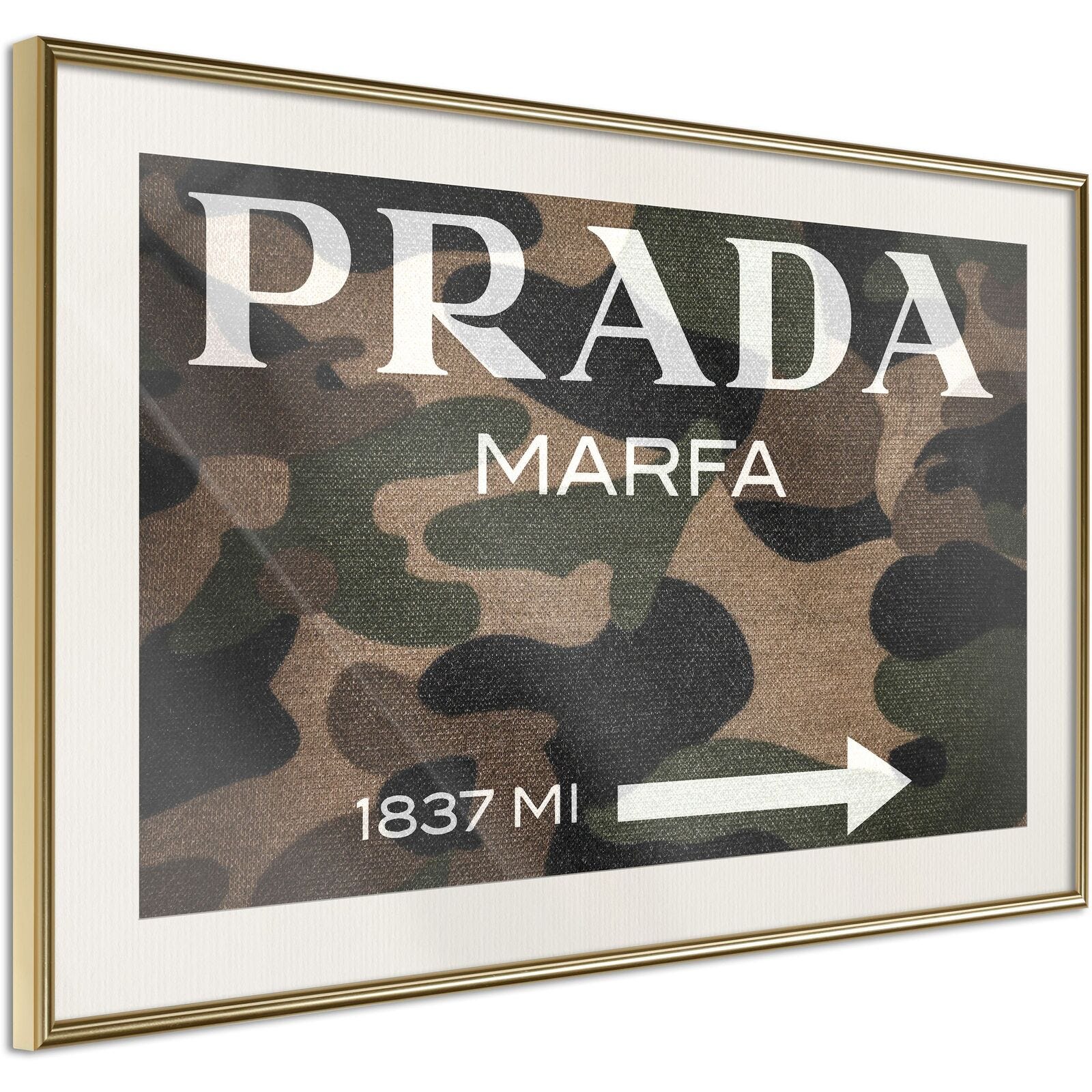 Tableau cadre Prada - 60 x 40 cm