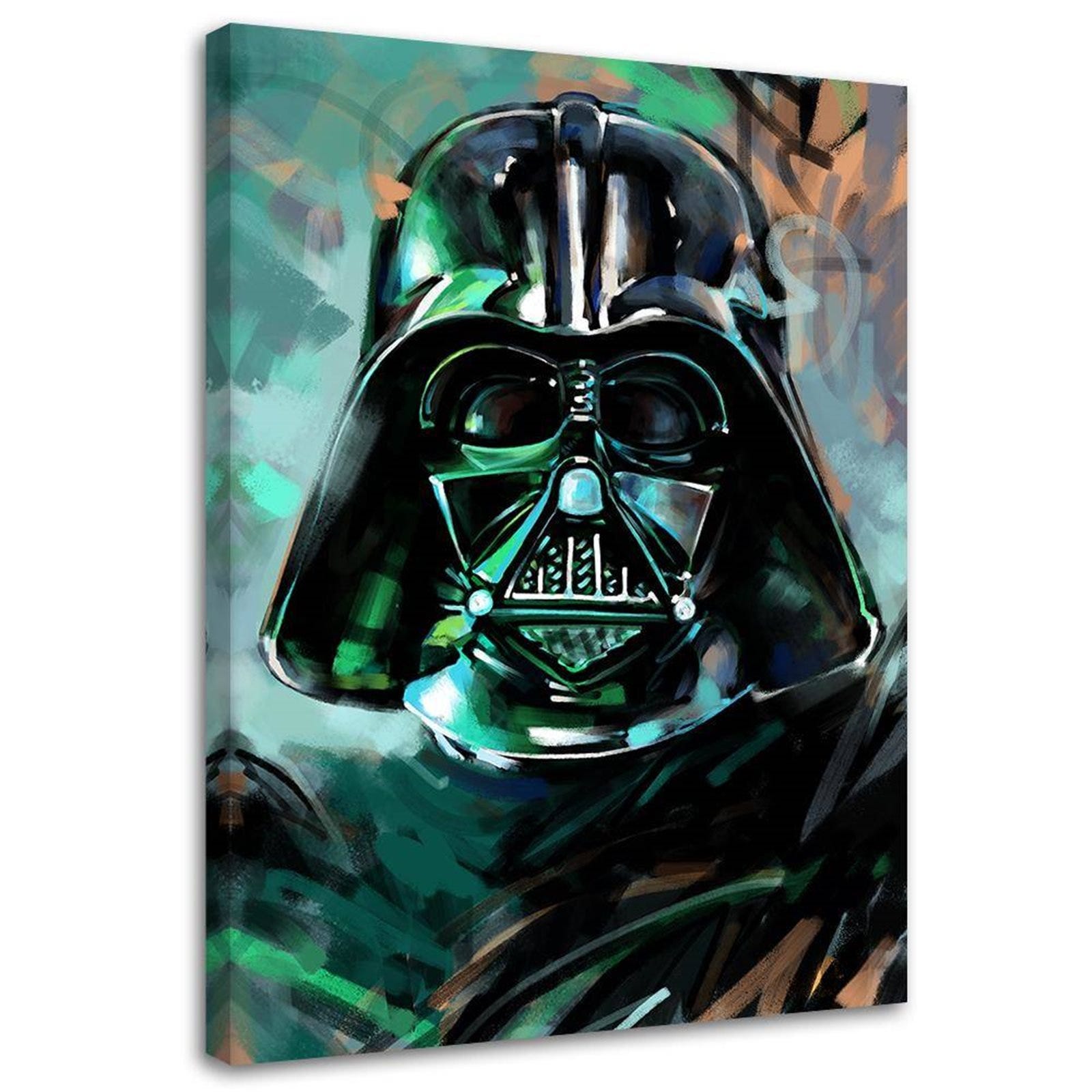 Tableau Star Wars portrait de Dark Vador - 50 x 70 cm