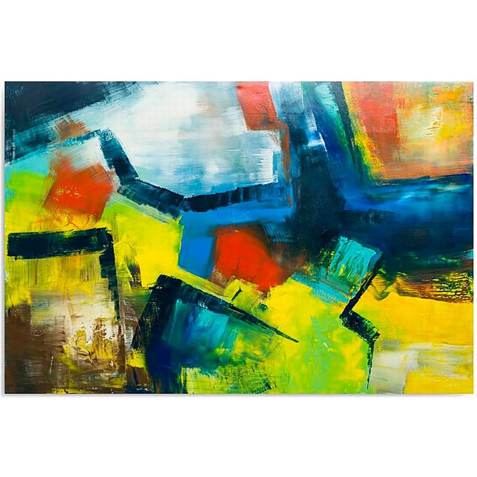 Tableau Bois Abstraction 91 - 50 X 40 Cm | Leroy Merlin