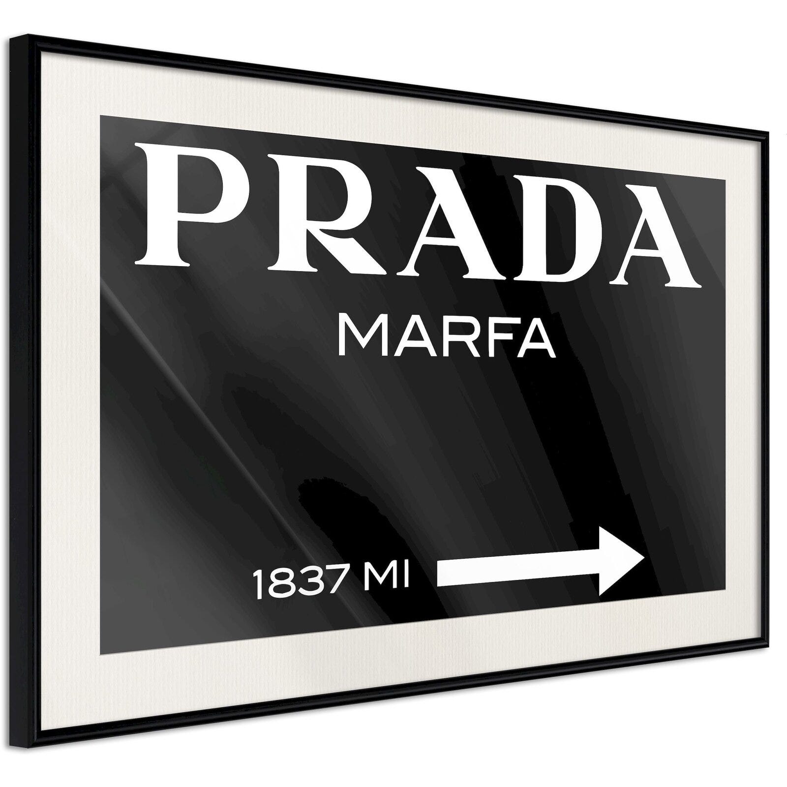 Tableau cadre Prada - 30 x 20 cm