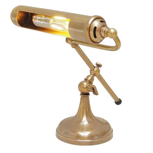 Lampe prestige Piano Nickel doré - lampe à poser - lampe de notaire