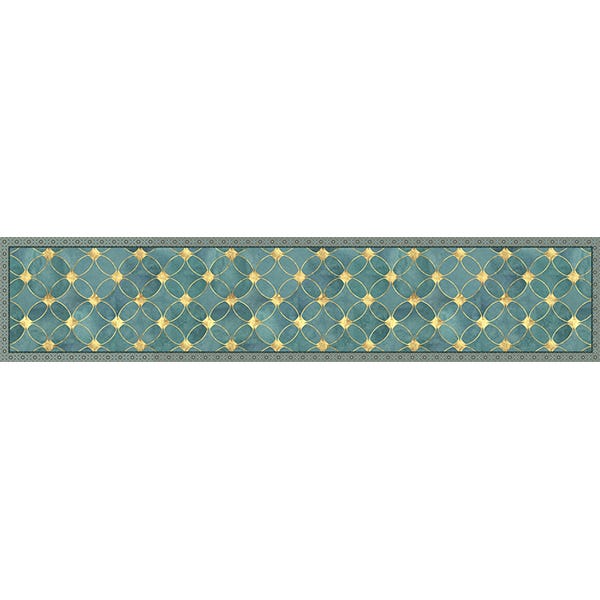 Tapetes de cocina de vinilo antideslizantes Azulejos de Verano 60x300 cm