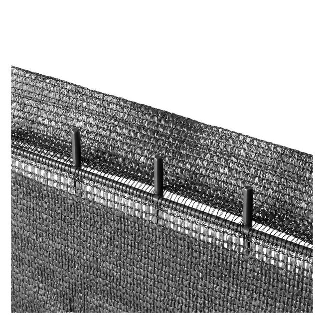 Acercarse laberinto Resplandor Malla de ocultación GRIS 1,80x10 m - 95% ocultación - 220 gr/m2 | Leroy  Merlin