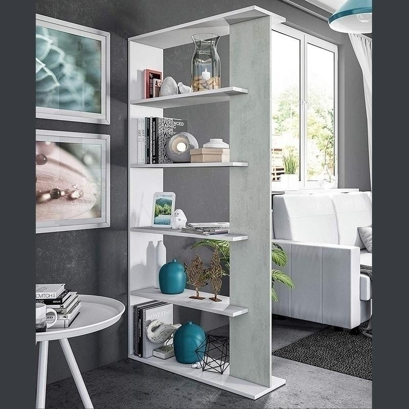 Bricopiu: Libreria scaffale multiuso con ripiani 90 X 180 X 25 cm