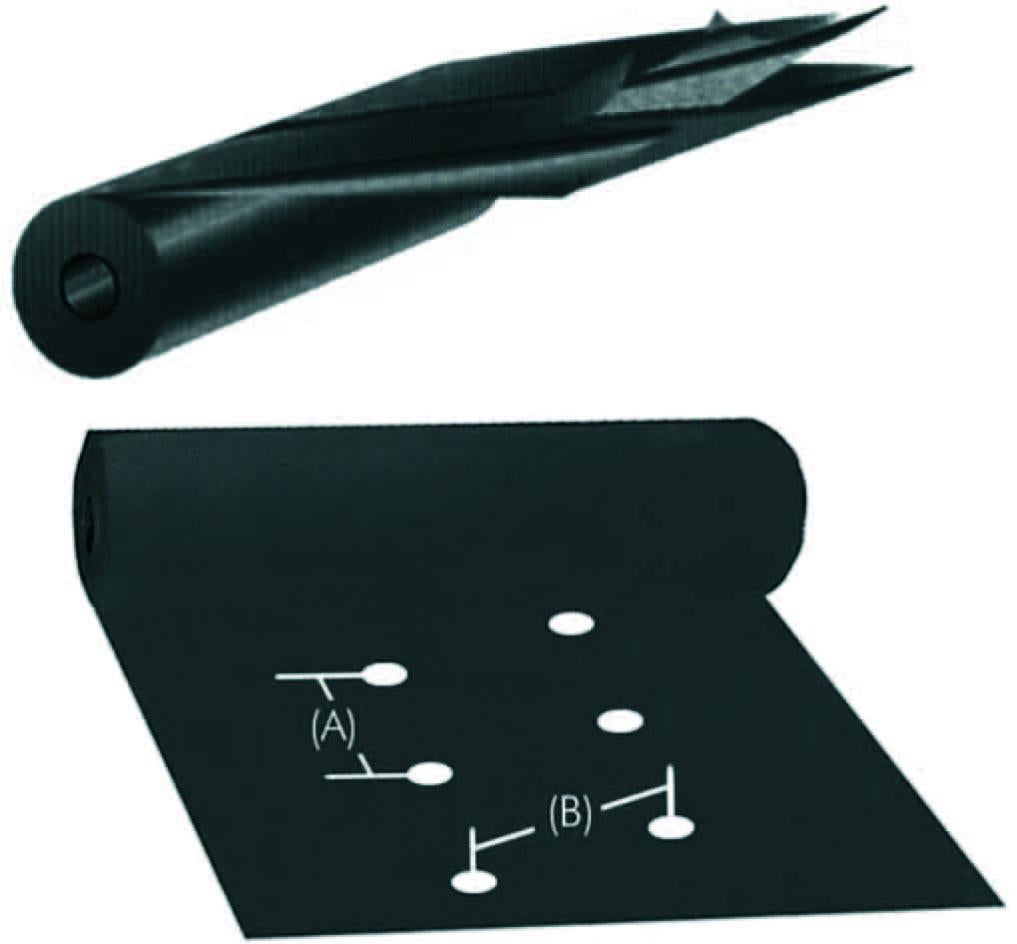 Telo Pacciamatura Biodegradabile "BASF" Fori Sfalsati 40x40 500 MT EIFFEL - Foto 7