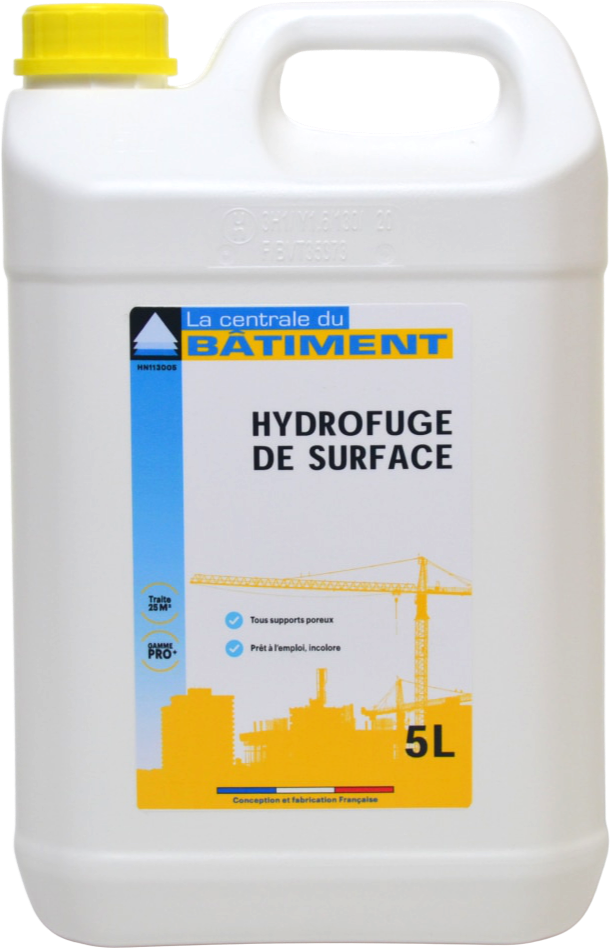 Hydrofuge Professionnel Toiture, Façade, Mur 5L (=25m²) Incolore ...