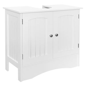 Meuble Panier À Linge Salle De Bain Armoire Toilette Mdf Mélamine  50x78,5x45 Cm