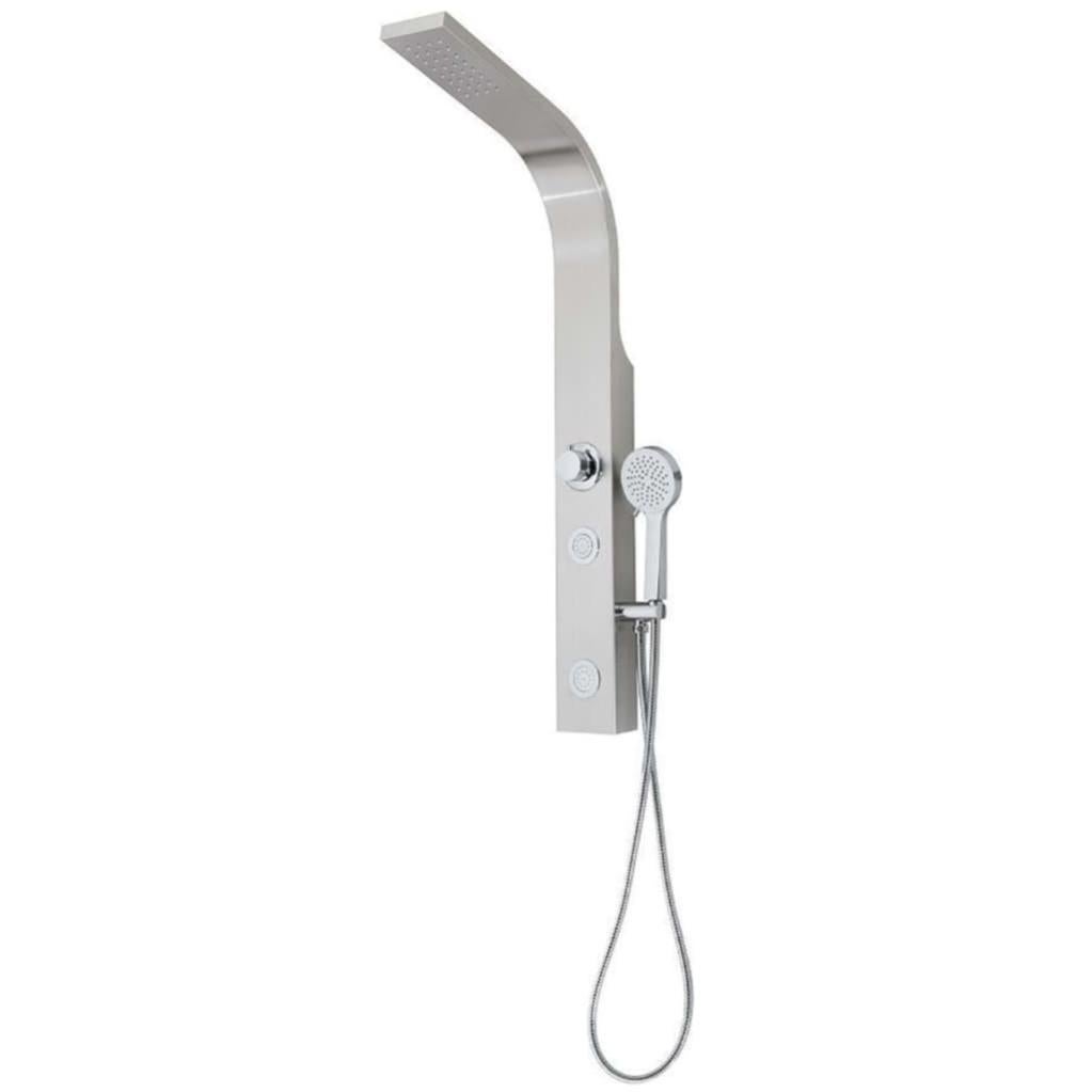Set 2 Pali Per Vetro 304 INOX Nero – Base Rotonda 105 Mm, Per Vetro 8-12 Mm, Per Piscina E Balcone