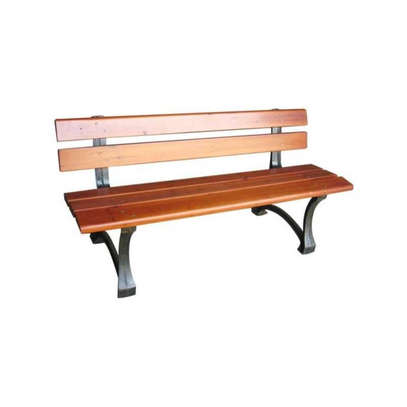 Panchina da giardino in ghisa e legno con listoni di pino cm, panchina da estern