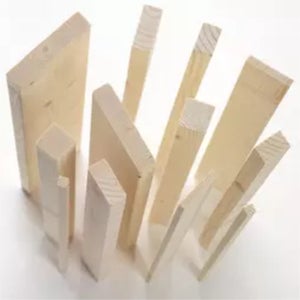 LVLDAWA Listelli Legno Quadrati Legno, Bastoni di Legno Duro Non Rifiniti,  Tasselli Legno Quadrati Facili Tagliare Il Modello Artigianato Fai da Te