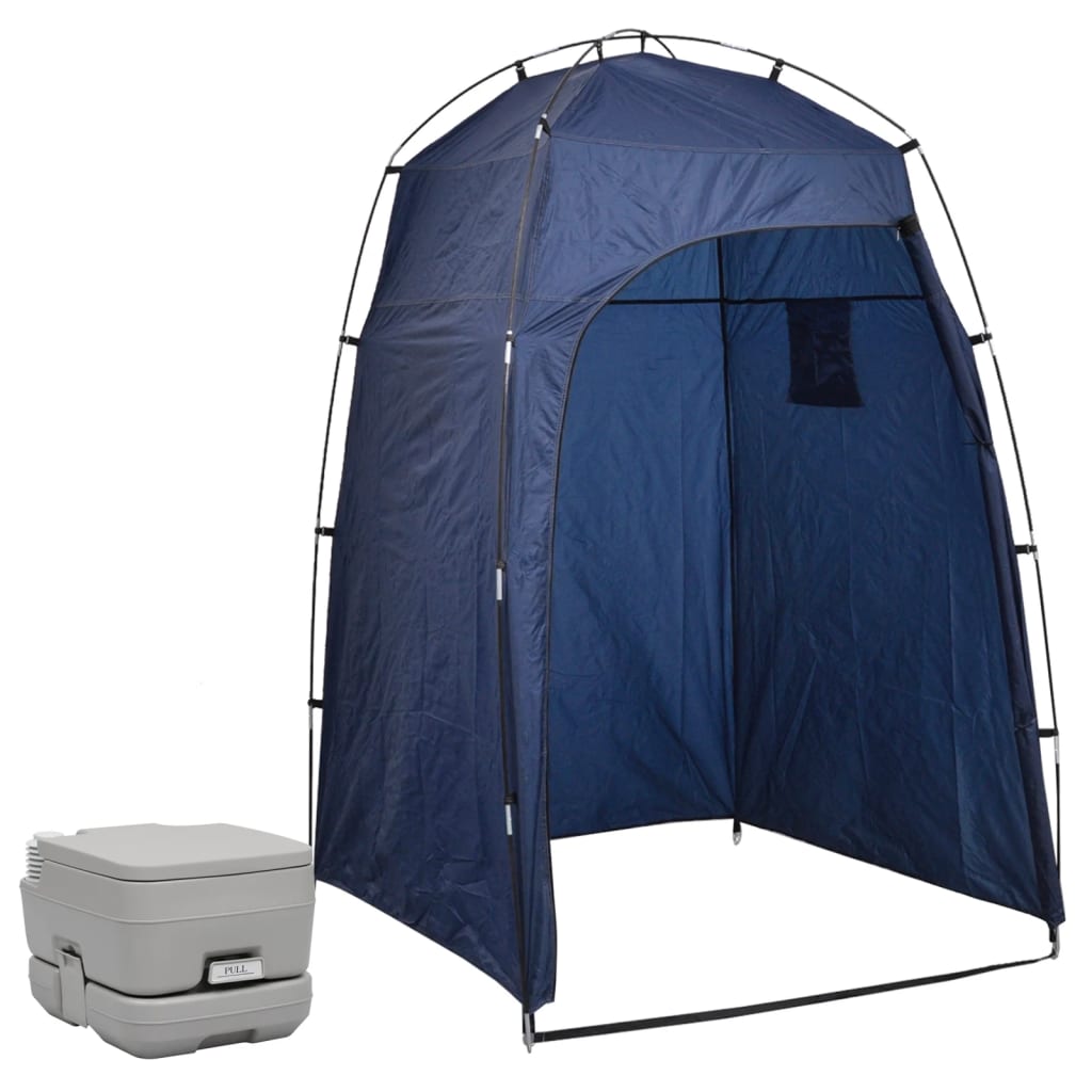 Toilette portable de camping avec tente 10+10 L vidaXL