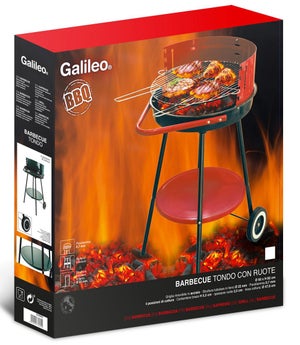 Barbecue a Gas GPL Pietra Lavica 2 Fuochi 5+5kW Ferraboli Roccia Gas Eco Lux