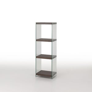 HOMCOM Libreria di Design Scaffale Ufficio Legno Moderna 3 Ripiani 60 × 24  × 111.4cm : : Casa e cucina