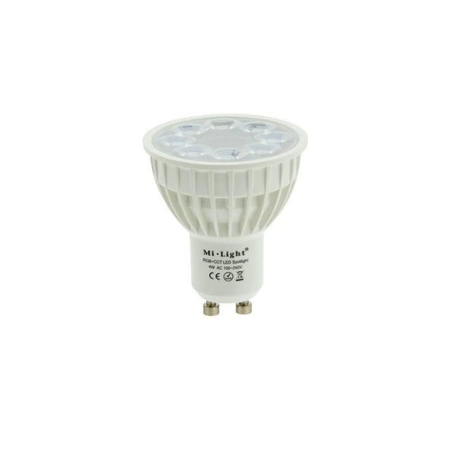 LED GU5.3 - 4W - RGBW - DIMMABLE (peut- être télécommandé)