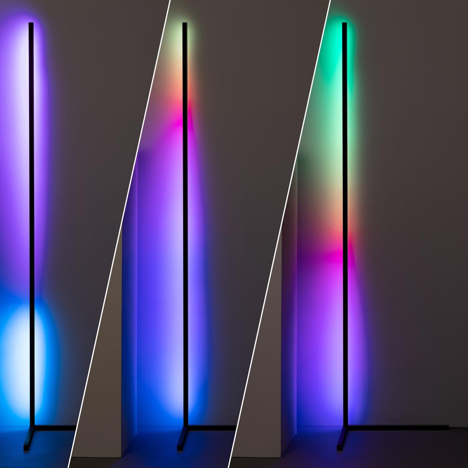 Lampada Piantana Da Terra BAKAJI - Paralume Tessuto, Base Cromata, Interruttore A Pedale, 150cm - Foto 3