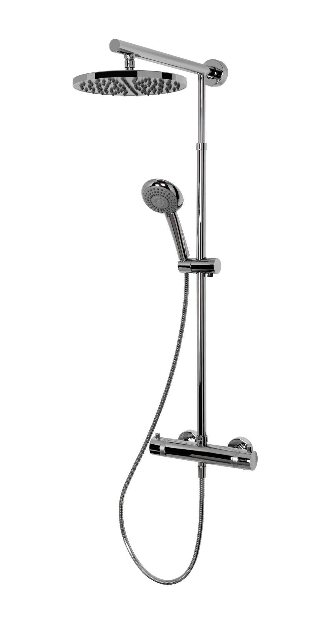 Soffione Doccia Bagno Rotondo Doppia Testa Inclinabile Getto Pioggia Vapone Spa