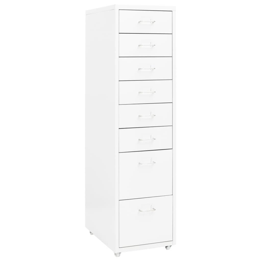 COSTWAY Schedario Mobile Con 3 Cassetti, Cassettiera Con Ruote Cassettiera Verticale Portadocumenti Per Casa Ufficio E Studio 39 X 53 X 58 Cm 47402807