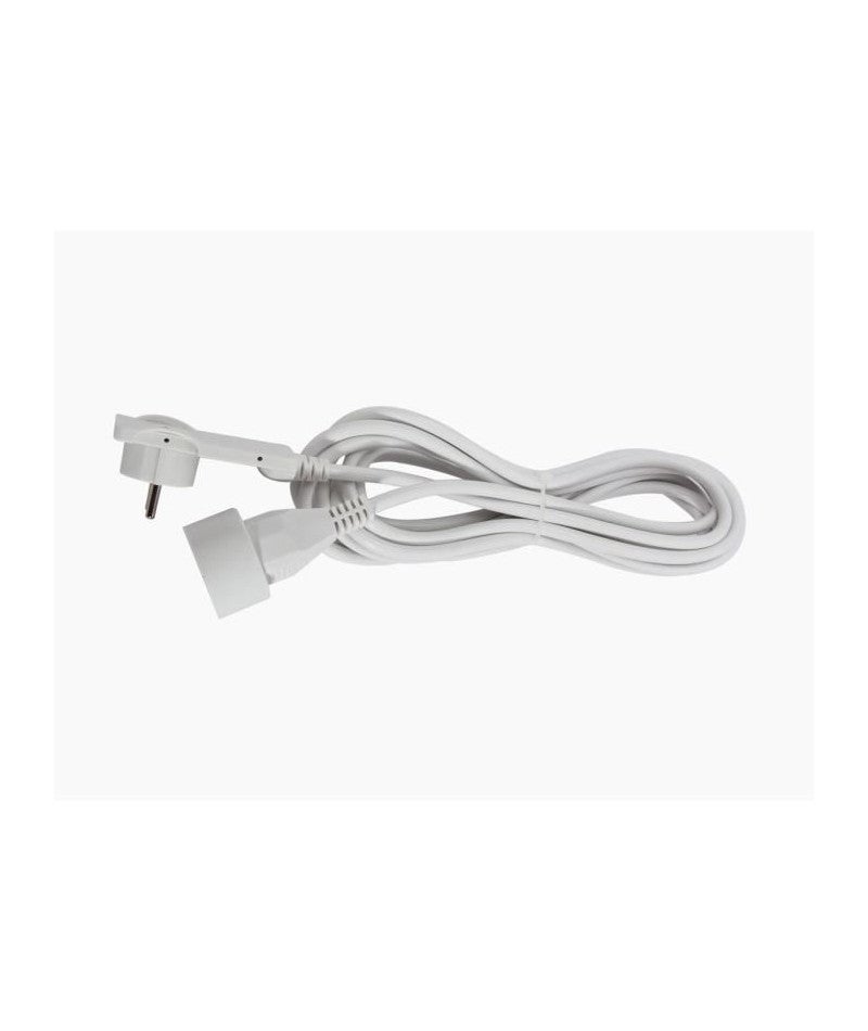 CHACON Rallonge électrique 3m avec fiche plate blanc - Électricité et  domotique - Achat & prix