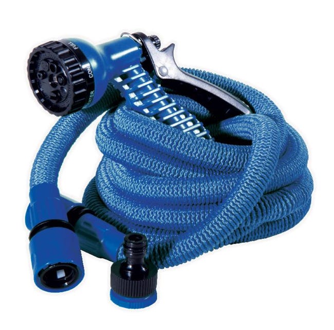 TUBO DA GIARDINO ESTENSIBILE ALLUNGABILE CON PISTOLA POMPA ANNAFFIATORE | Leroy Merlin TUBO DA GIARDINO ESTENSIBILE ALLUNGABILE CON PISTOLA POMPA ANNAFFIATORE | Leroy Merlin