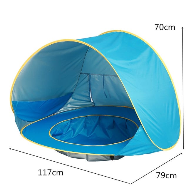 Tenda Teepee per bambini 117 x 79 x 70 cm Tenda da gioco portatile  pieghevole da spiaggia