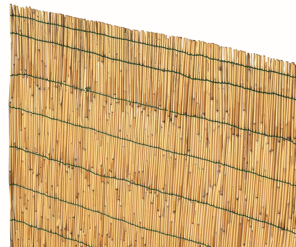 Arella In Canna Cannette In Bamboo Pelato Bambù Naturale Da 5 mm Arelle  Canniccio Decorativo Recinzione Stuoia Ombreggiante Frangivista 1.5 x 3 M