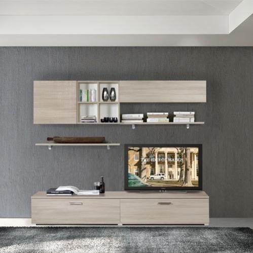 Parete attrezzata rovere Sunset 41 | in offerta su Garnero Arredamenti