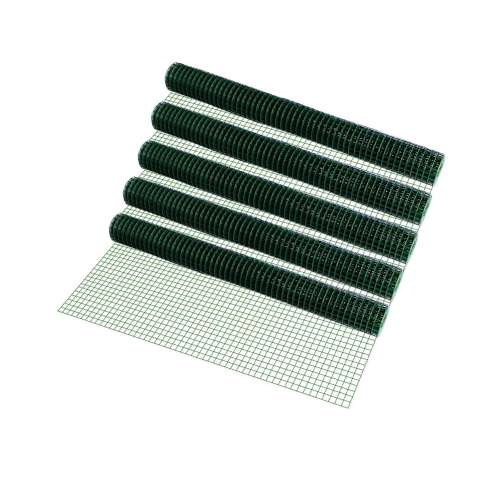 vidaXL Recinzione in Rete per Pollaio in Acciaio e PVC 25x1,5 m Grigia, recinto in Rete, Filo di Rete, recinto, Recinzione Metallica