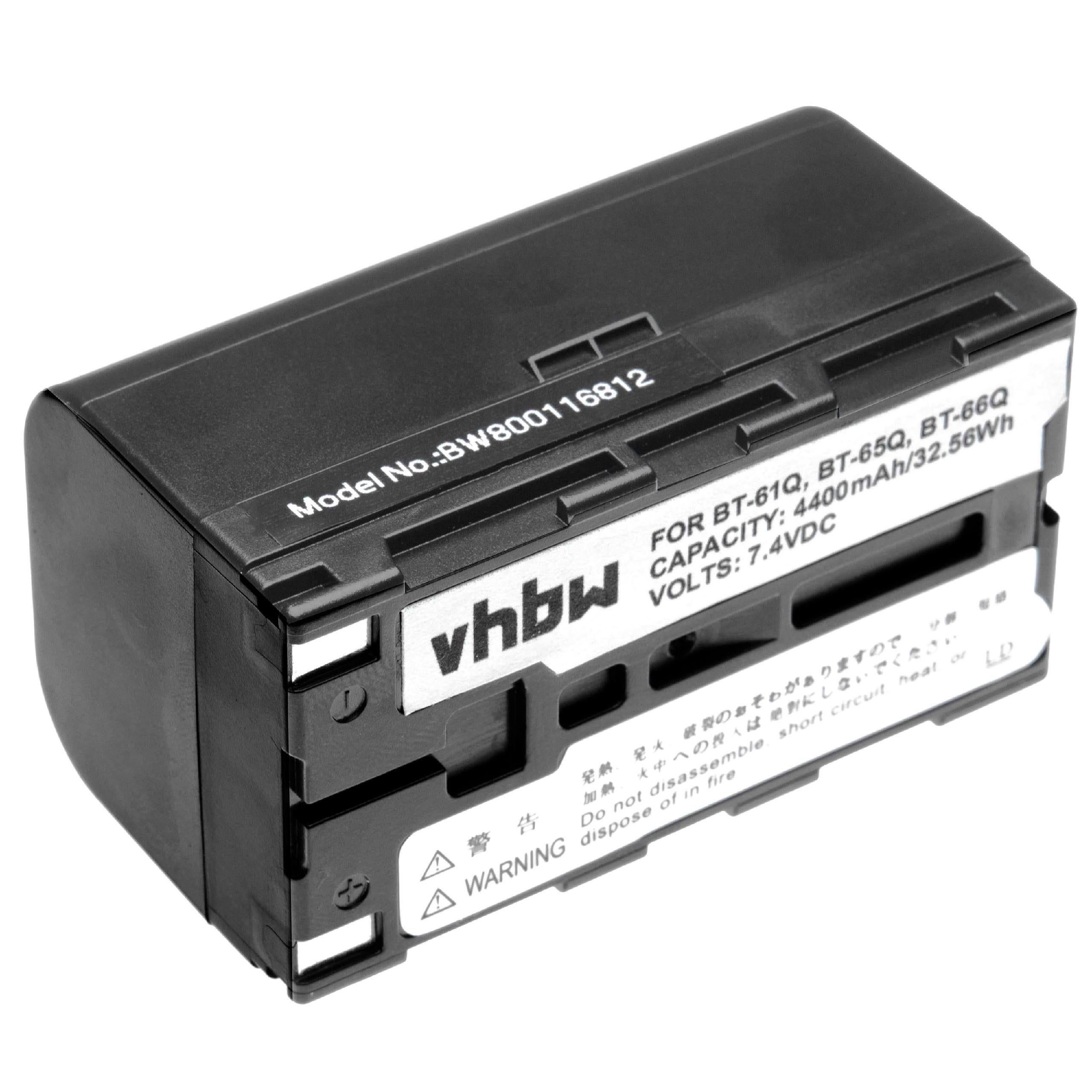 Vhbw batería compatible con topcon gts-751, gts-752, gts-900, is stations, qs stations medidor (4400 mah, 7,4 v, li-ion)