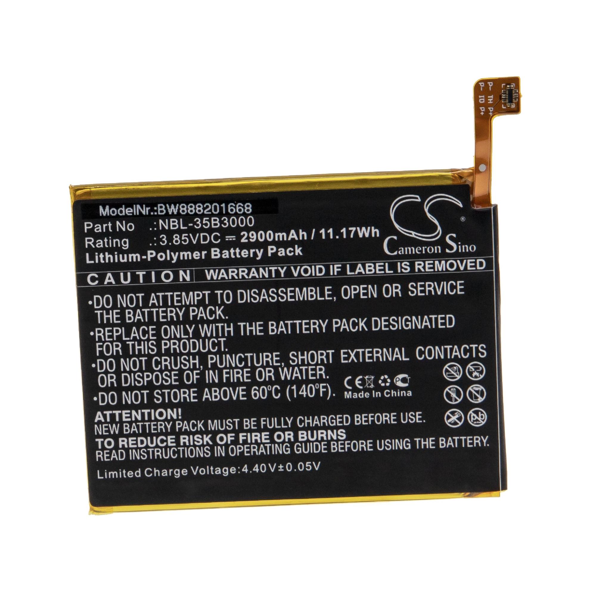 Batteria TECHTEK 2900mAh Li-Polymer Per TP-Link Neffos C7 E C7 Dual SIM (NBL-3)