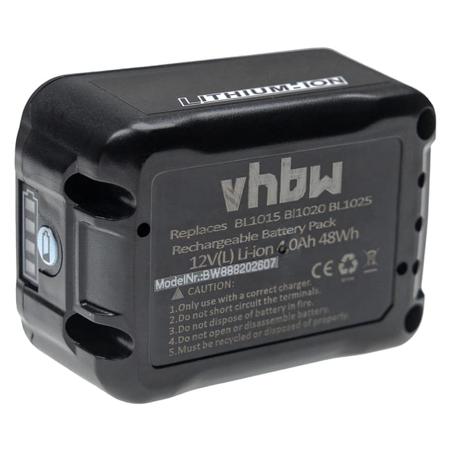 Vhbw Batterie compatible avec Makita DS032DZ DT03 DT03R1 DT03Z