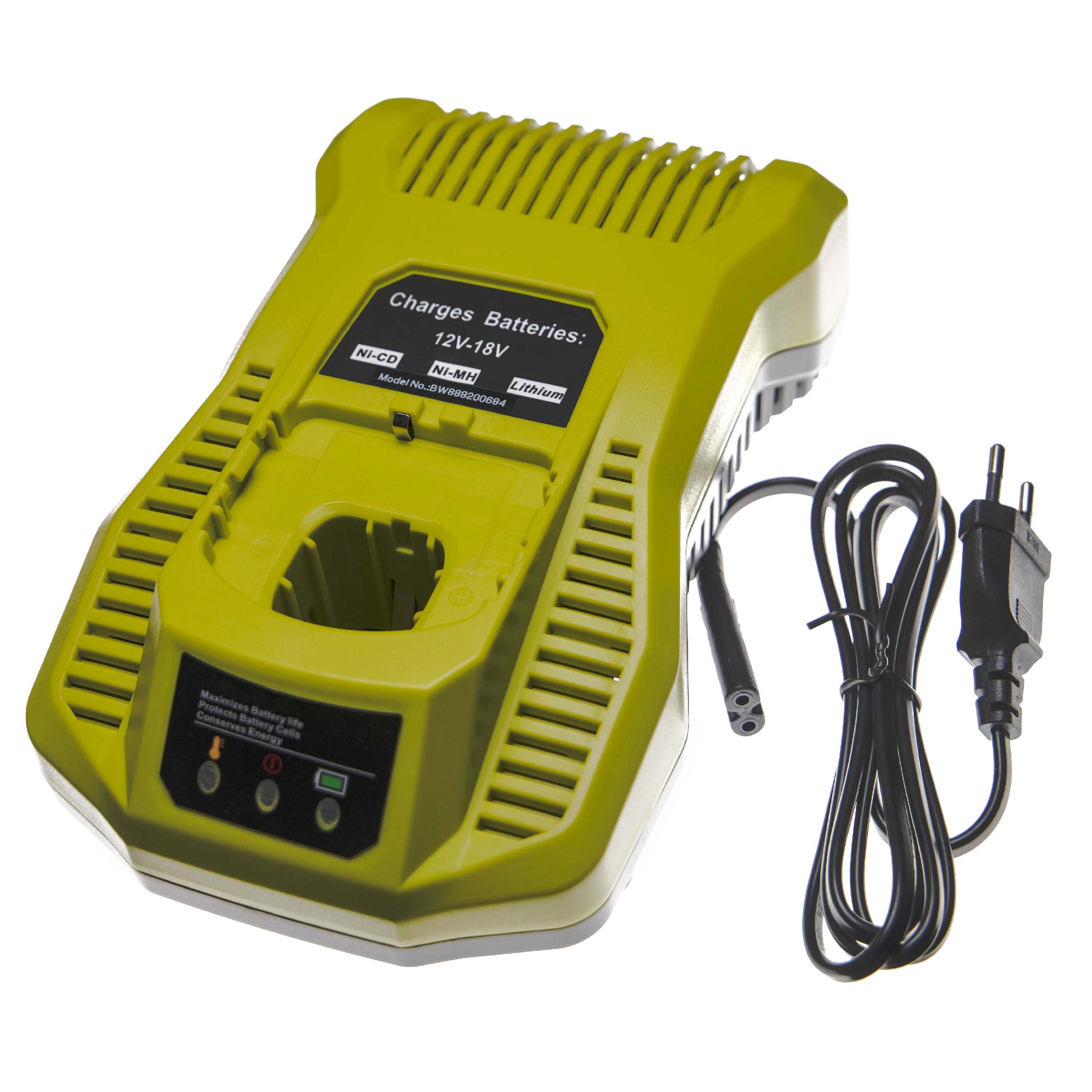 Vhbw Chargeur compatible avec Ryobi CCD 1801 CCG 1801M CCG 180L