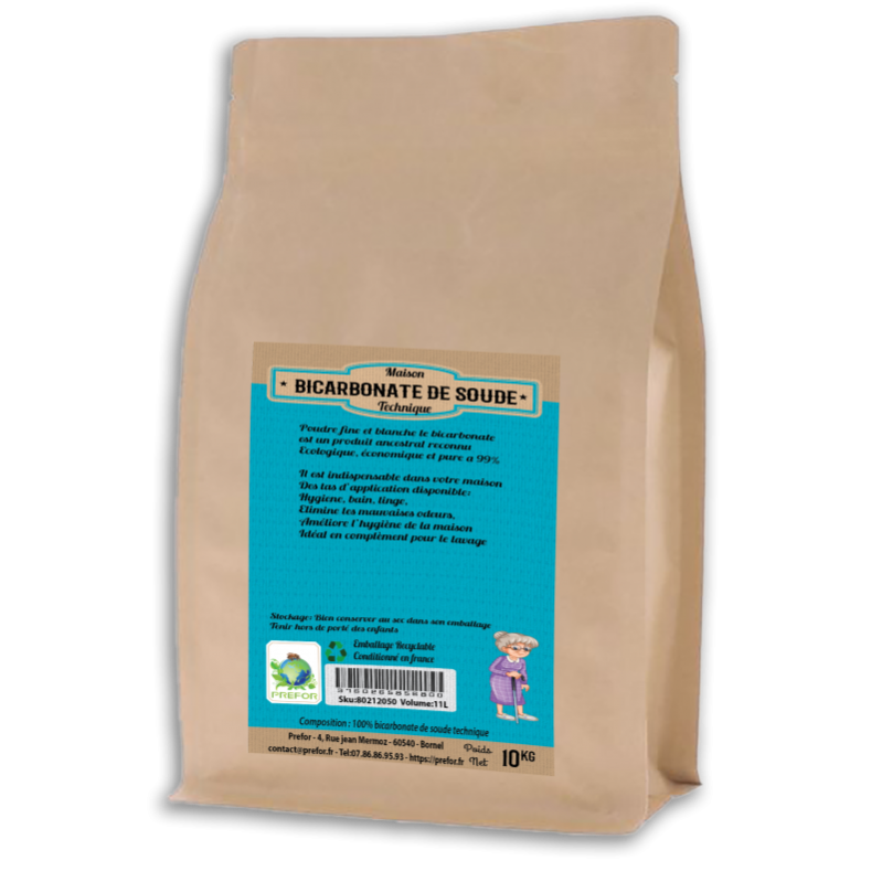 Bicarbonate de soude technique Doypack 11L 10kg Leroy Merlin
