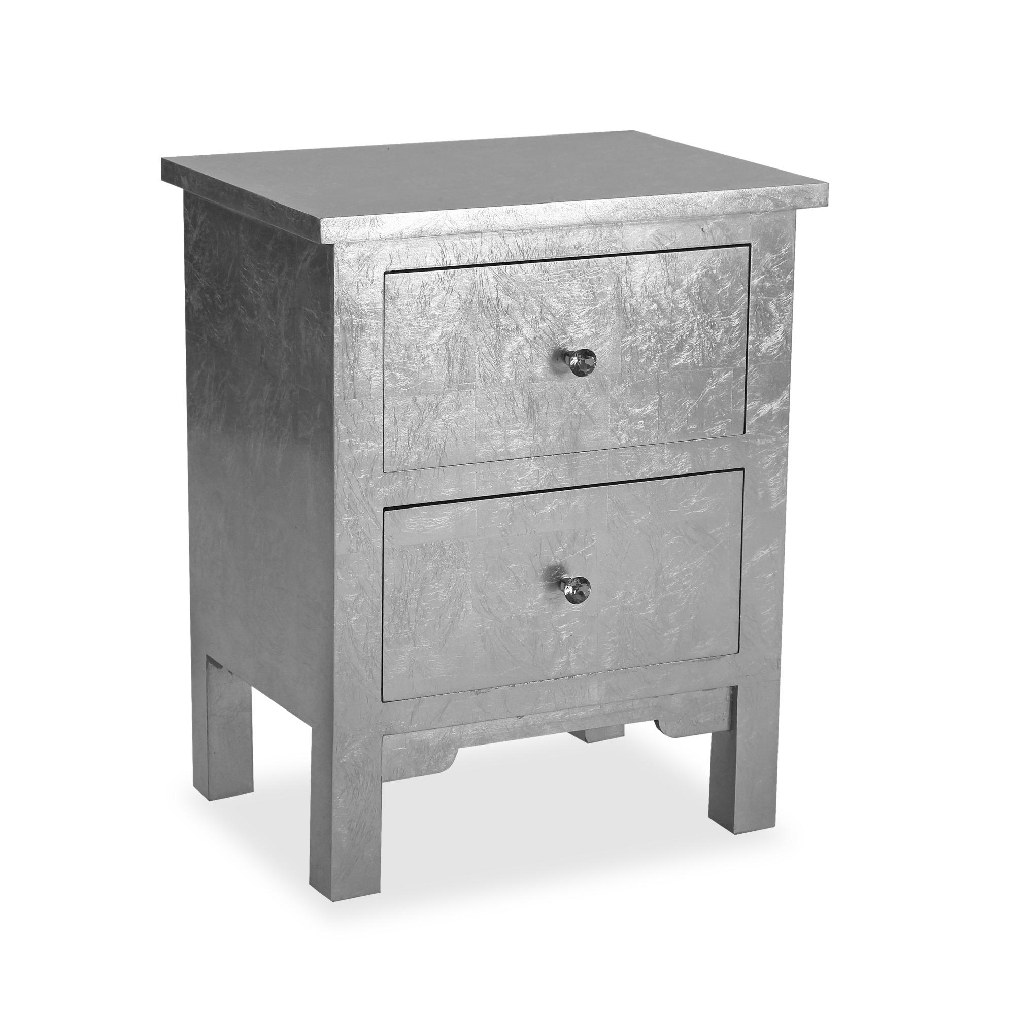 Comodino Bestier Con LED Luce Calda E Cassetto, Struttura In MDF E Truciolato, Design Moderno Bianco Nuvola, Porta Fino A 50 Kg