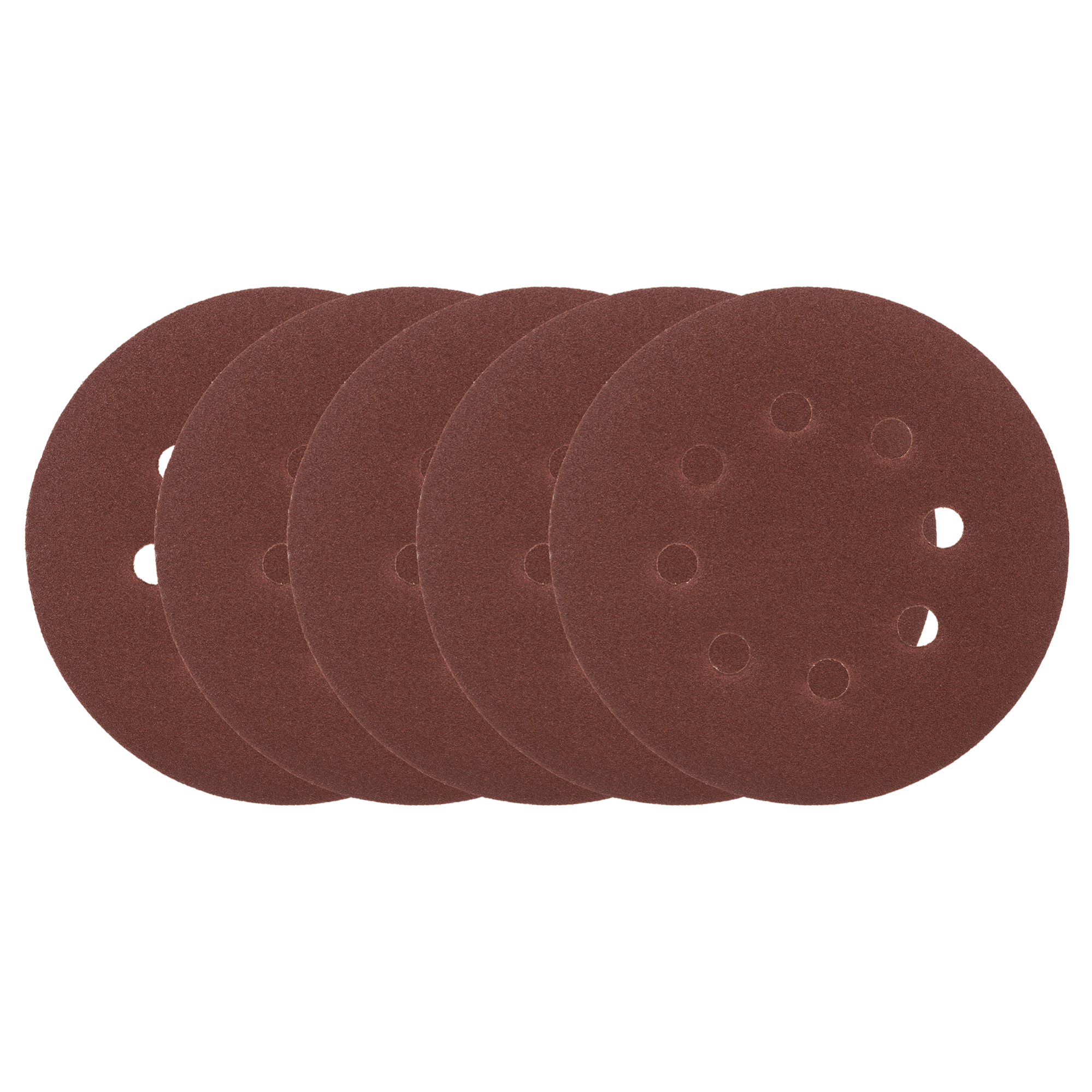 DEXTER Lot de 50 disques abrasifs pour ponceuse Ø 125 mm 8 trous Grains 180 Poncer le