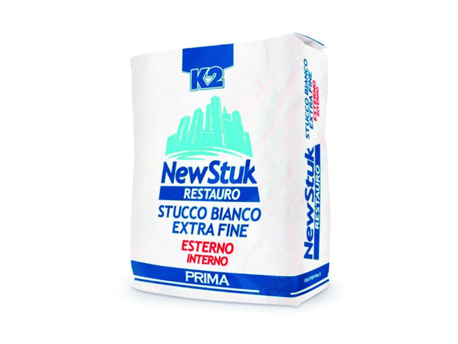 Stucco In Polvere NEW STUK RESTAURO 5kg - Bianco Extra Fine, Per Interni Ed Esterni, Resistente All'Acqua