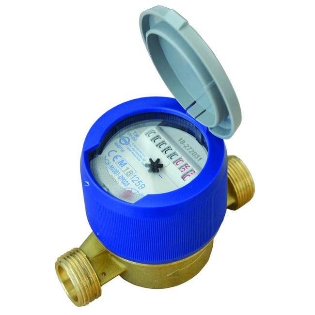 Contatore Acqua Fredda 3/4" DN20 Da Giardino - Calibrato, Per Rubinetto Esterno E Irrigazione